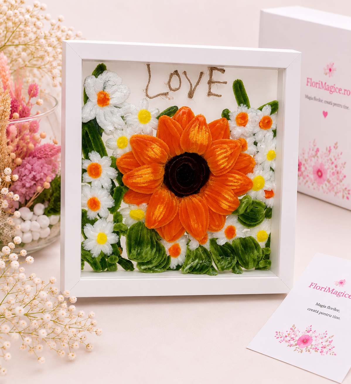 Tablou floral handmade